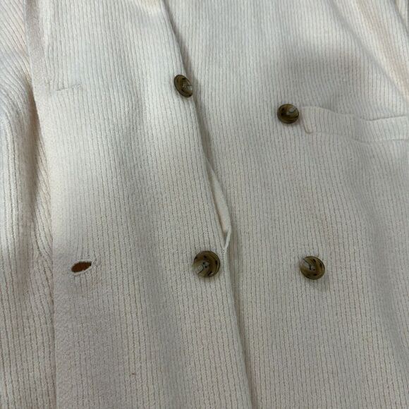 J. CREW Double Breasted Wool Blend Cardigan Coat In Cream Size M - Picture 9 of 11